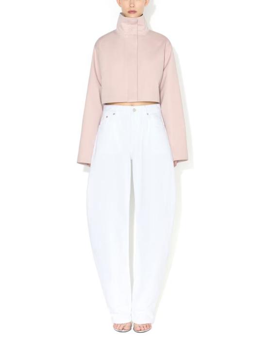 26FW 알라이아 스트레이트 팬츠 AA9P1280D027D 000 WHITE - ALAIA