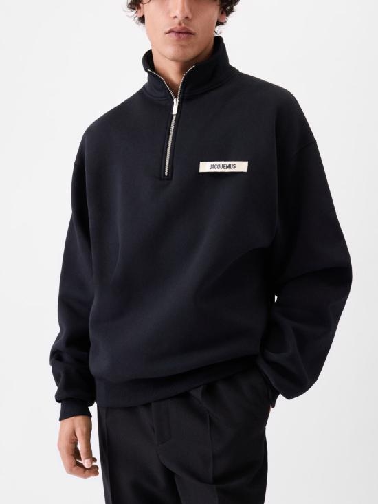 26FW 자크뮈스 긴팔 티셔츠 25ESSM00313AJ00174 990 BLACK - JACQUEMUS