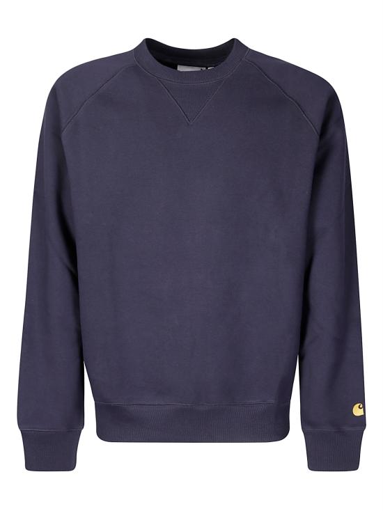 26FW 칼하트 WIP 체이스 스웨트셔츠 I033660 00H XX Dark navy gold