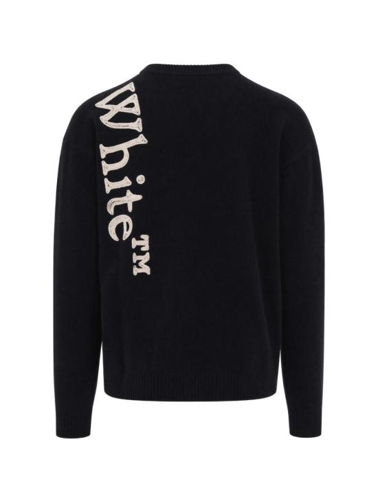26FW 오프화이트 스웨터 OMHE213F26KNI00100 BLACK - OFF WHITE