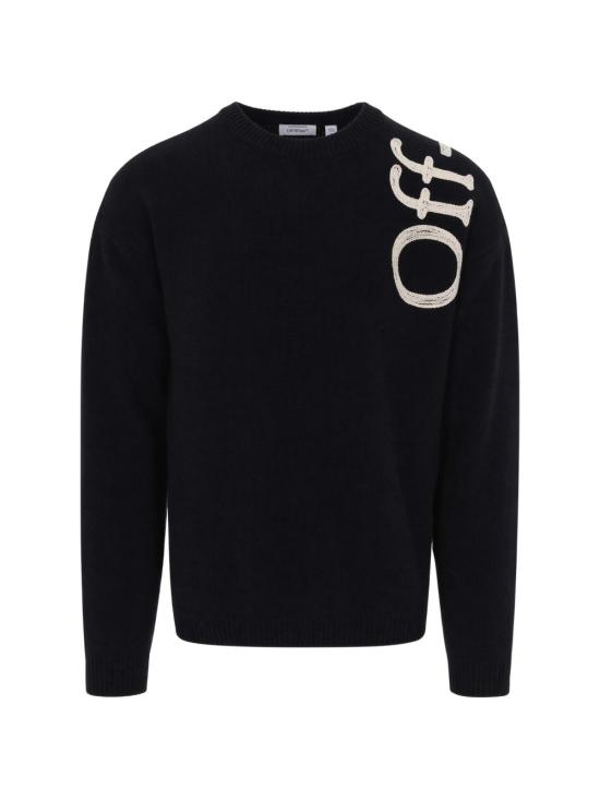 26FW 오프화이트 스웨터 OMHE213F26KNI00100 BLACK