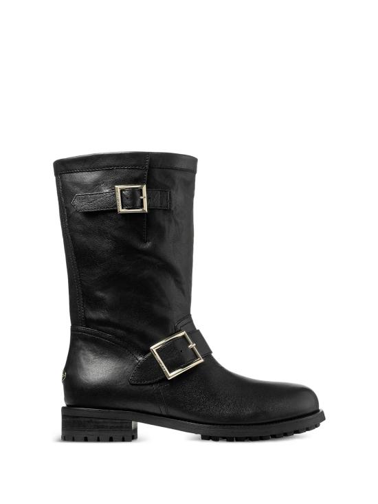 26FW 지미추 부츠 BIKER MIDBLACK