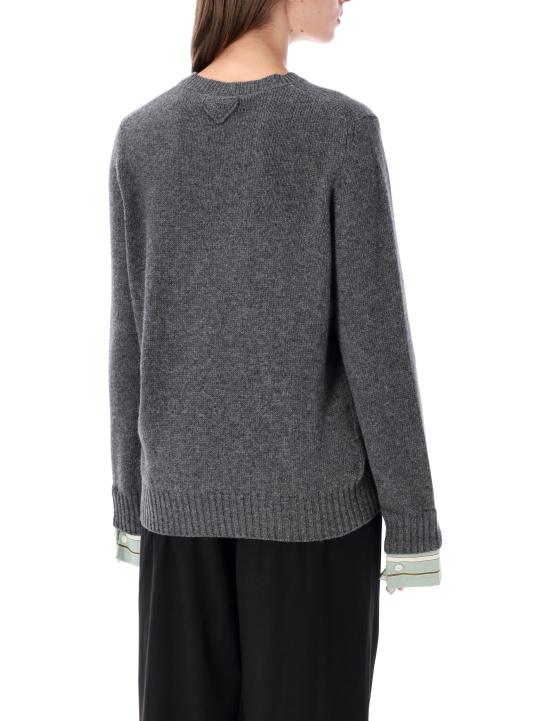 26FW 프라다 스웨터 P24F3V6339 F0480 Grigio - PRADA
