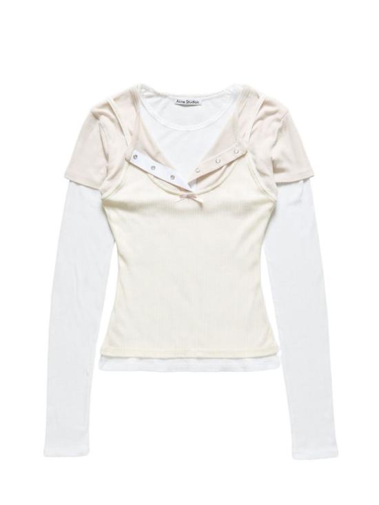 26FW 아크네 스튜디오 탑 AL0556 6D8 WHITE OFF