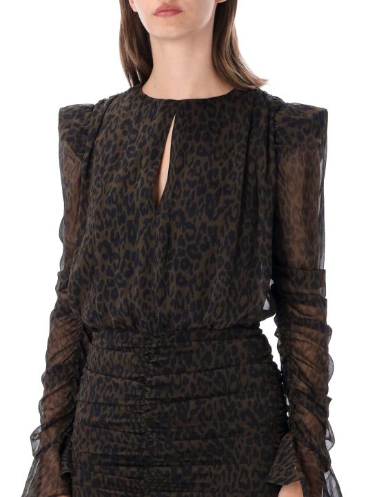 26FW 로테이트 미디 원피스 1166263088 MARRONE - ROTATE