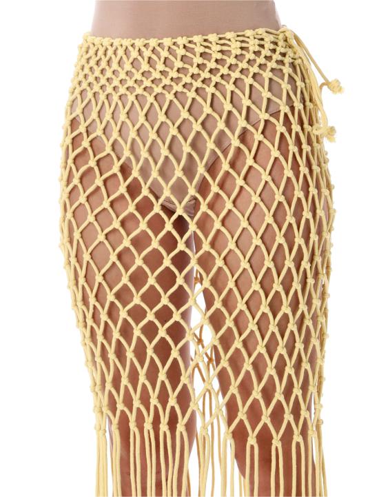26FW 더프랭키샵 미디 스커트 TROPEA 505 PALE YELLOW - THE FRANKIE SHOP