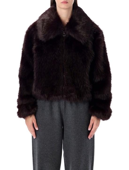 26FW 더프랭키샵 무스탕 JAFS041292880 DARK PLUM - THE FRANKIE SHOP
