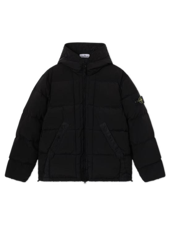 26FW 스톤 아일랜드 나일론 메탈 에코닐 드로우코드 헴 후드 다운 자켓 나일론 메탈 에코닐 드로우코드 헴 후드 다운 자켓 L2S154100019S0019 V0029