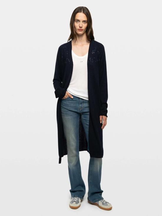  자딕앤볼테르 미디 원피스 Zadig & Voltaire Daffyz 캐시미어 카디건 엔크레 - ZADIG & VOLTAIRE