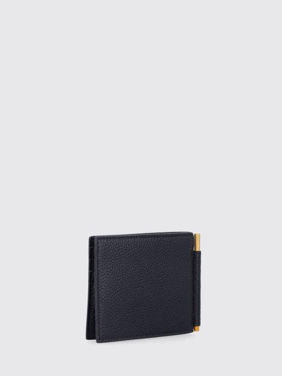26FW 톰포드 그레인 레더 머니 클립 Y0231LCL158G NAA Black - TOMFORD