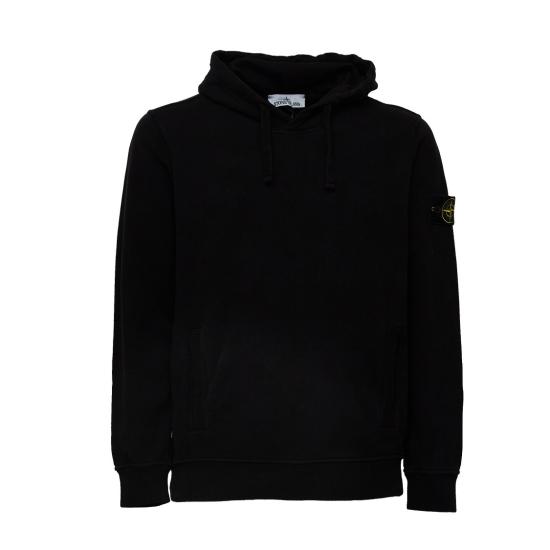 26FW 스톤 아일랜드 오가닉 코튼 플리스 후드 오가닉 코튼 플리스 후드 L2S156100048 S0A20 Black