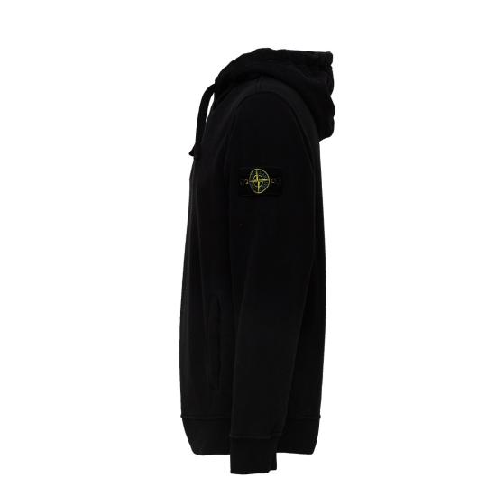 26FW 스톤 아일랜드 오가닉 코튼 플리스 후드 오가닉 코튼 플리스 후드 L2S156100048 S0A20 Black - STONE ISLAND