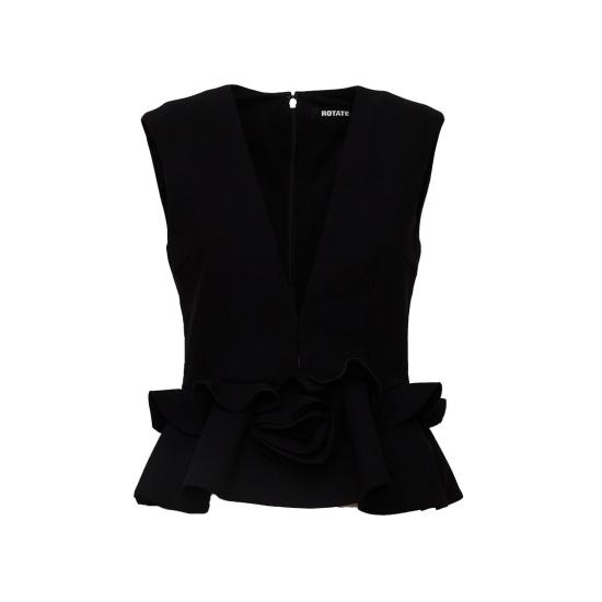 26FW 로테이트 민소매 티셔츠 116652100 Black