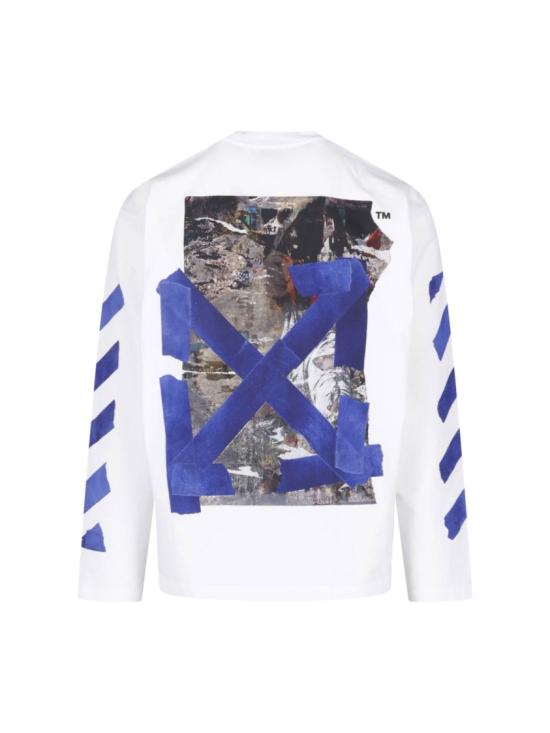 26FW 오프화이트 긴팔 티셔츠 44MAB09CF26J007100WHITE - OFF WHITE