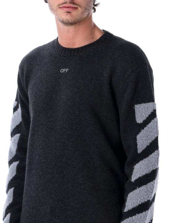 26FW 오프화이트 니트웨어 OMHE087F26KNI002010 Black - OFF WHITE