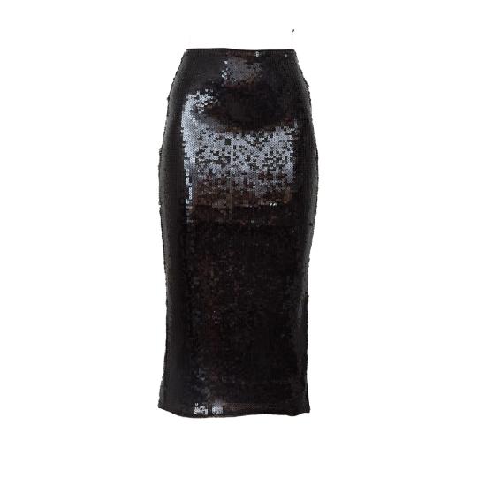 26FW 로테이트 미디 스커트 1166991667 Black