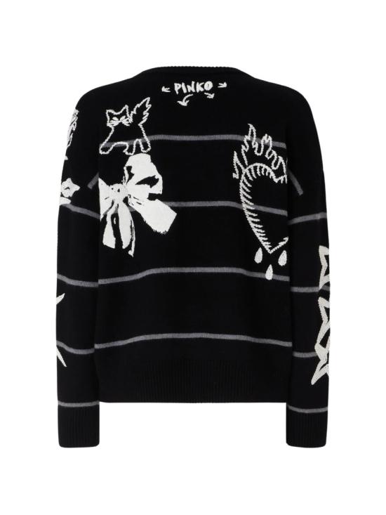 26FW 핑코 스웨터 107502 A2PK Black - PINKO