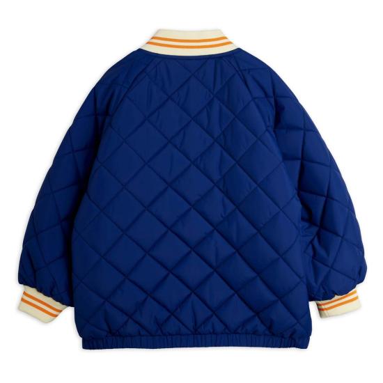  [키즈] 미니로디니 자켓 키즈 미니 로디니 리츠라츠 패치 퀼팅 패딩 재킷 (블루) - MINI RODINI
