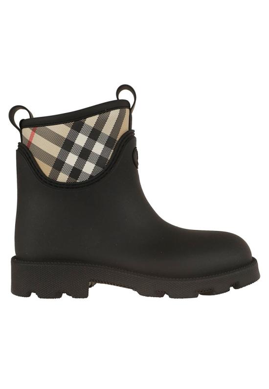 26FW 버버리 마쉬 스탬프 로우 부츠 8111712 Black - BURBERRY