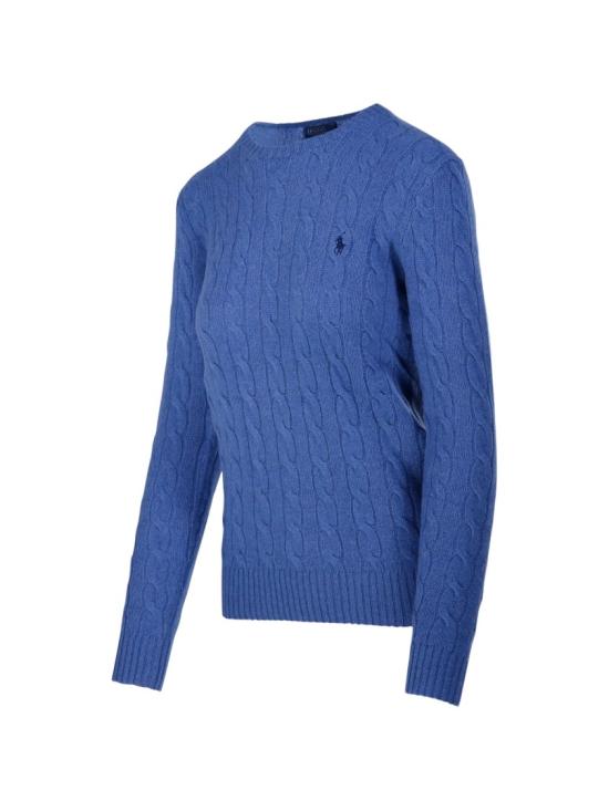 26FW 폴로 랄프로렌 폴로 자수 케이블 니트 스웨터 211971865503 Blue - POLO RALPH LAUREN