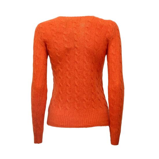 26FW 폴로 랄프로렌 폴로 자수 케이블 니트 스웨터 211971865504 Orange - POLO RALPH LAUREN