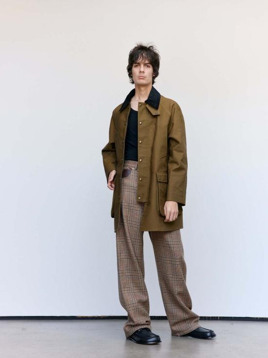  로에베 스트레이트 팬츠 울 배럴 팬츠 - LOEWE