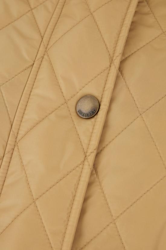 26FW 버버리 퀄티드 나일론 반 자켓 8107464 C1544 FLAX SAND IP CHECK - BURBERRY