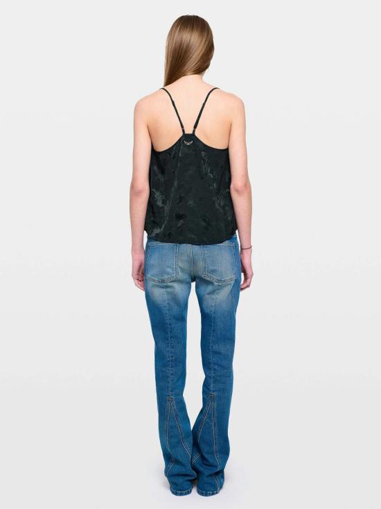  자딕앤볼테르 캐미솔 Zadig & Voltaire Cespa 실크 캐미솔 글룸 - ZADIG & VOLTAIRE