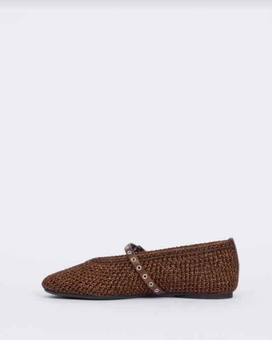  랙앤본 플랫 슈즈 Rag & Bone Spire Mary Jane Flat Cocoa Lurex - RAG & BONE