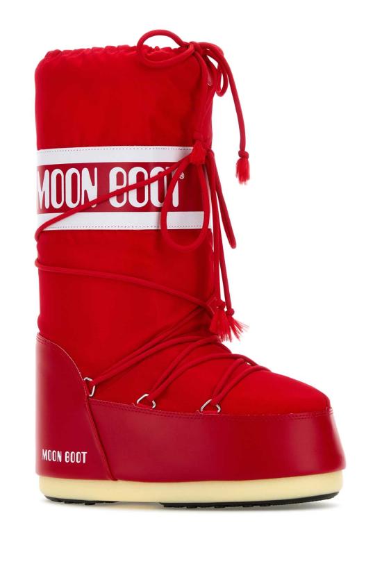 26FW 문부츠 아이콘 나일론 부츠 1400440 D001 Red - MOON BOOT