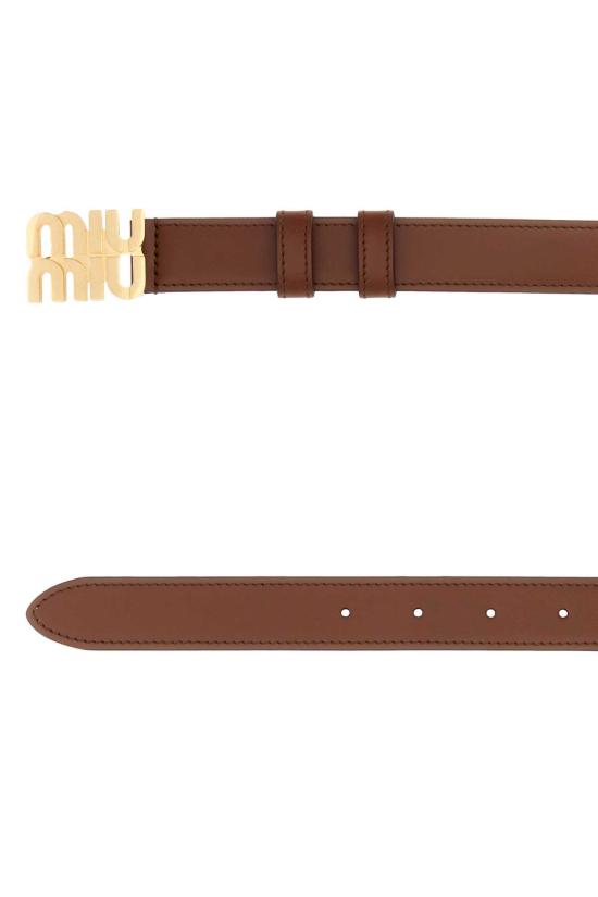 26FW 미우미우 벨트 5CC5652AIX F0005 Brown - MIU MIU
