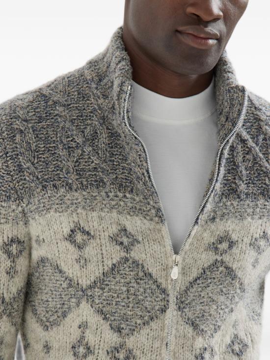 26FW 브루넬로 쿠치넬리 집업 니트 MNX302506 CGF85 NAVY - BRUNELLO CUCINELLI