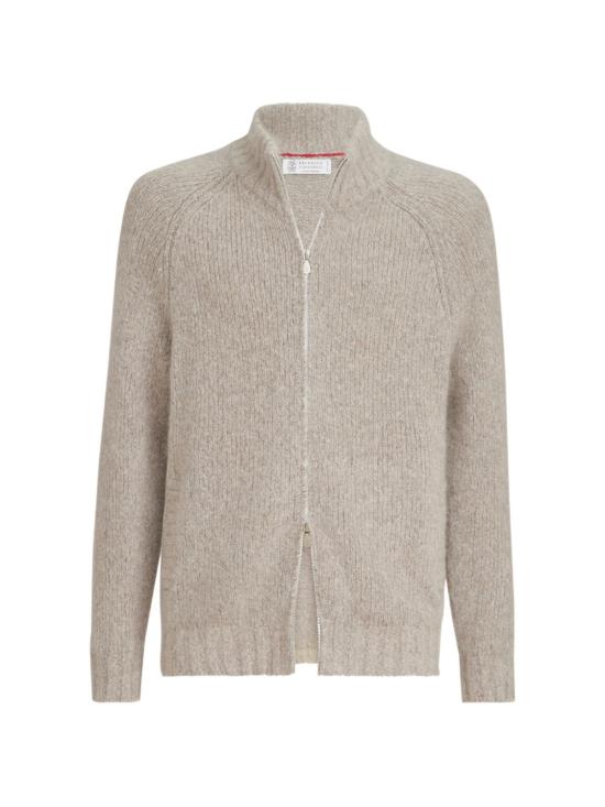 26FW 브루넬로 쿠치넬리 집업 니트 MET302116 C9770 BEIGE