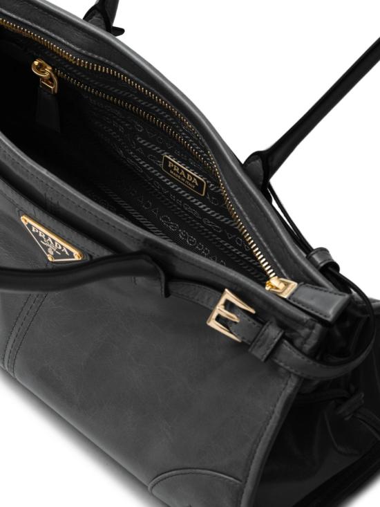 26FW 프라다 보니 미디움 스웨이드 핸드백 1BA426 2CYRF0002 BLACK - PRADA