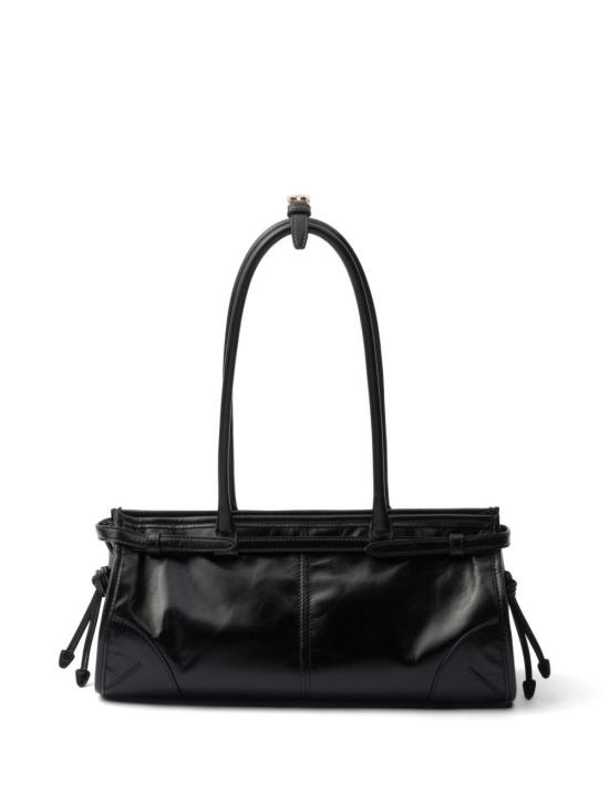 26FW 프라다 보니 미디움 스웨이드 핸드백 1BA426 2CYRF0002 BLACK - PRADA