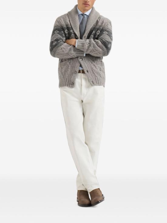 26FW 브루넬로 쿠치넬리 가디건 MNX302516 CIX90 GREY - BRUNELLO CUCINELLI