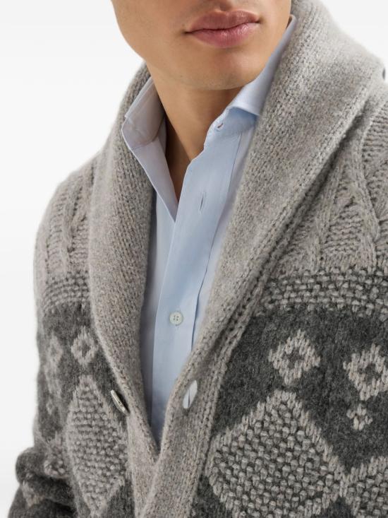 26FW 브루넬로 쿠치넬리 가디건 MNX302516 CIX90 GREY - BRUNELLO CUCINELLI