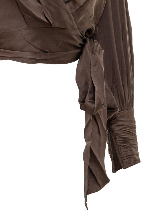 26FW 짐머만 긴팔 티셔츠 4913TF26RBCH BROWN - ZIMMERMANN