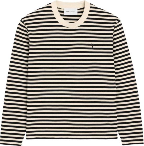 26FW 아미 긴팔 티셔츠 UTS414JE0241044 BLACK