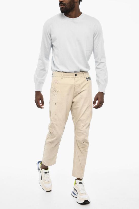  디스퀘어드2 스트레이트 팬츠 S74KB0882 S41794 806 Beige - DSQUARED2
