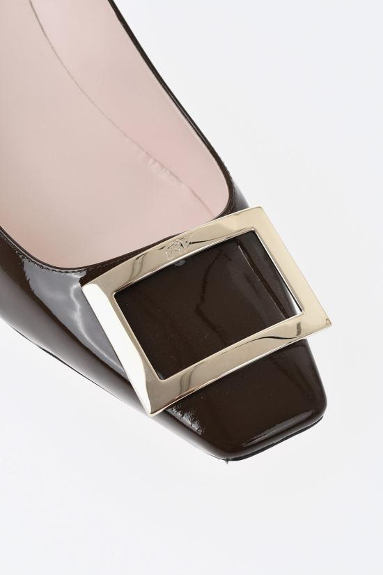  로저비비에 트럼펫 메탈 버클 펌프스 RVW40015280D1PS604 Brown - ROGER VIVIER