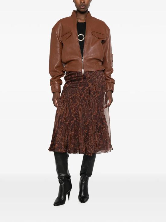 26FW 에트로 미디 스커트 WRFA0219 99SA124X0865 Brown - ETRO