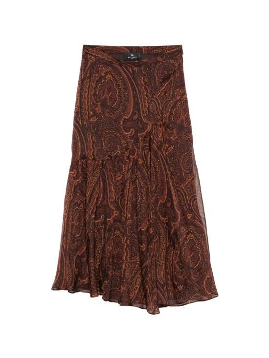 26FW 에트로 미디 스커트 WRFA0219 99SA124X0865 Brown