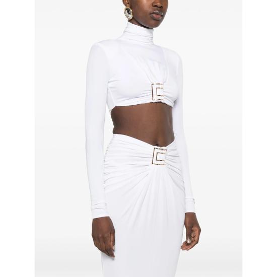 26FW 엘리자베타프랜치 탑 BO05567E2 360 WHITE - ELISABETTA FRANCHI