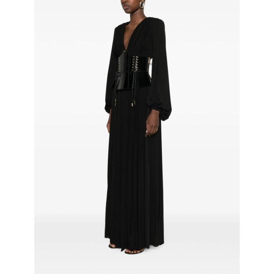 26FW 엘리자베타프랜치 롱 원피스 ABR1566E2 110 BLACK - ELISABETTA FRANCHI