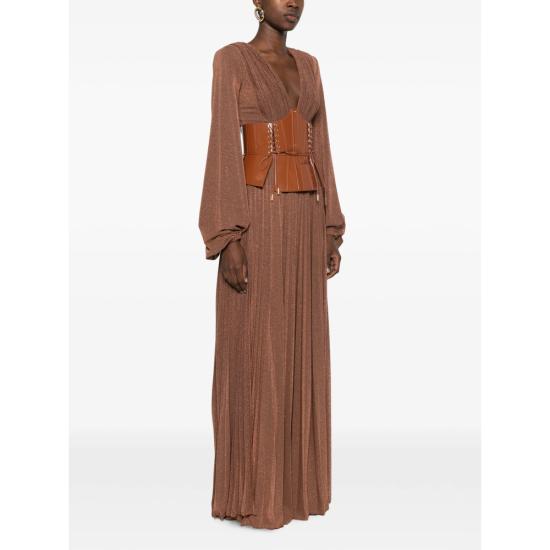 26FW 엘리자베타프랜치 롱 원피스 ABR1566E2 FK3 BROWN - ELISABETTA FRANCHI