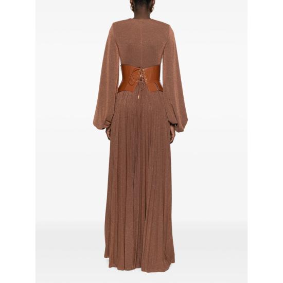 26FW 엘리자베타프랜치 롱 원피스 ABR1566E2 FK3 BROWN - ELISABETTA FRANCHI