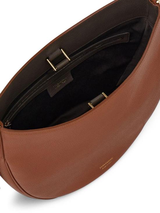 26FW 살바토레 페라가모 미디엄 호보백 21A170785031006 BROWN - SALVATORE FERRAGAMO