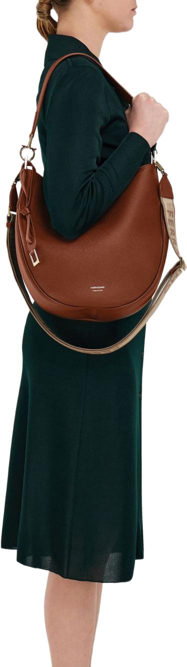 26FW 살바토레 페라가모 미디엄 호보백 21A170785031006 BROWN - SALVATORE FERRAGAMO