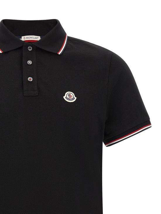 26FW 몽클레어 폴로 티셔츠 L20918A7030084556999 Black - MONCLER